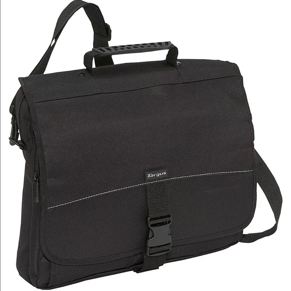 Targus 15.6" Laptop Messenger - Black Messenger 💼 - Picture 1 of 8